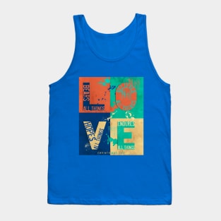 Love Bears All Things, Inspirational Bible Quote Tank Top